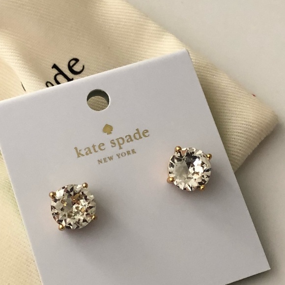 kate spade Jewelry Kate Spade Clear Gumdrop Studs Earrings Poshmark